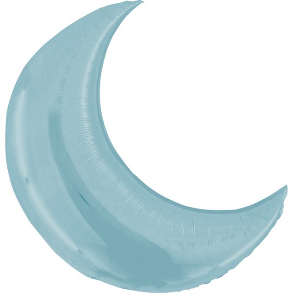 Folienballon - Mond - Pastellblau