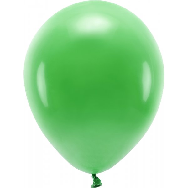 Einfarbige Luftballons - Eco 30 cm - Grasgrn - 10er-Pack