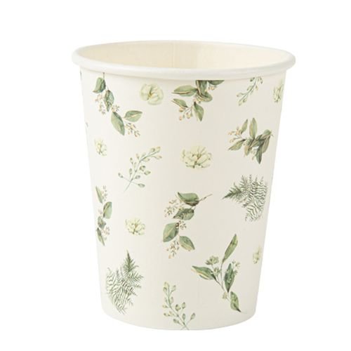 Pappbecher - Botanisch - Pflanzengrün - 8er-Packung Pappbecher - Botanisch - Pflanzengrün - 8er-Packung