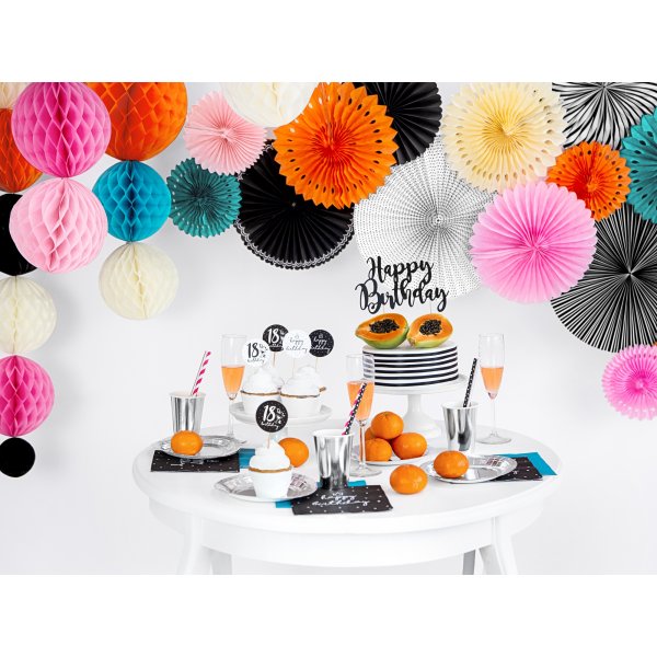 Pappbecher - Metallic - Silber - 6er-Pack