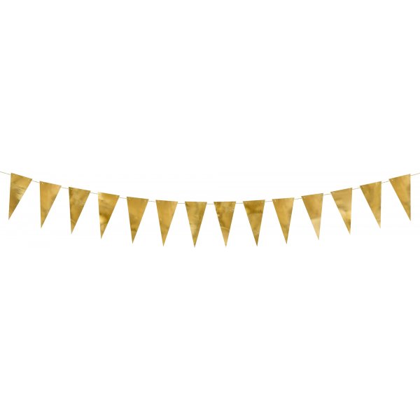 Kleiner Wimpel - Metallic - Gold