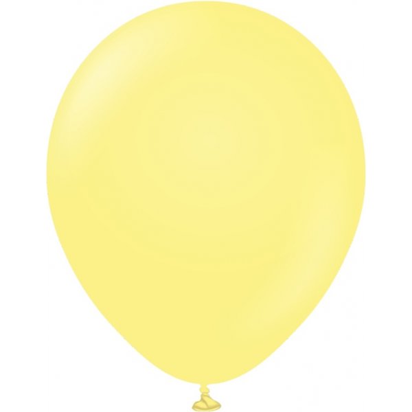 Luftballons einfarbig - Premium 45 cm - Macaron Gelb