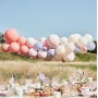 Ballonschleife - Rouge, Nude und Hellblau