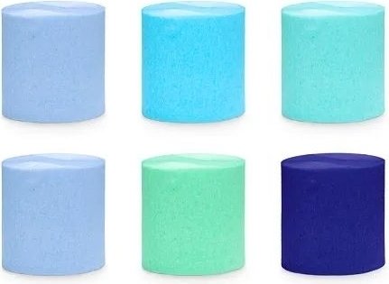 Krepppapier - Blau-grüne Mischung Krepppapier - Blau-grüne Mischung