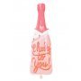 Folienballon - Rosa Champagnerflasche - Prost auf dich