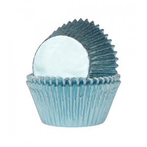Mini-Muffinformen - Metallic - Hellblau - 36 Stück Mini-Muffinformen - Metallic - Hellblau - 36 Stück