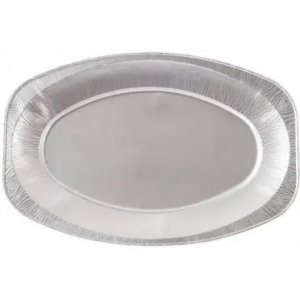 Servierplatte - Metallisch - Silber - 30 x 45 cm - 5er-Pack Servierplatte - Metallisch - Silber - 30 x 45 cm - 5er-Pack