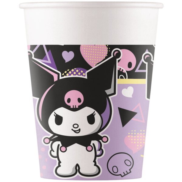 Pappbecher - Kuromi Pop Art - 200 ml - 8er-Packung Pappbecher - Kuromi Pop Art - 200 ml - 8er-Packung