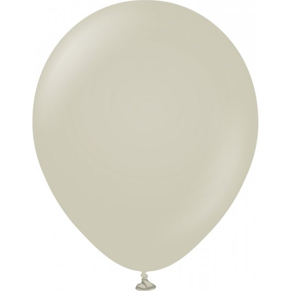 Luftballons schlicht - Premium 45 cm - Stein