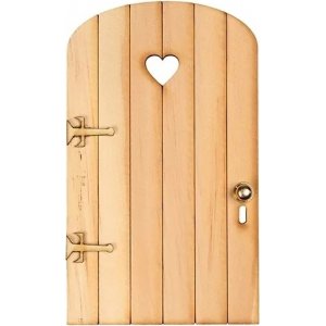 Weihnachtsmanntür - Holz - Holzfarben - Herz Weihnachtsmanntür - Holz - Holzfarben - Herz