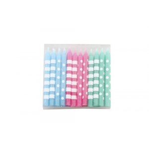 Tortenkerzen - Pastell - Rosa/Grün/Blau - 24er-Pack Tortenkerzen - Pastell - Rosa/Grün/Blau - 24er-Pack
