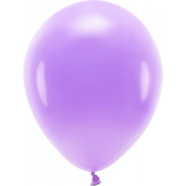 Einfarbige Luftballons - Eco 30 cm - Lavendel - 10er-Pack