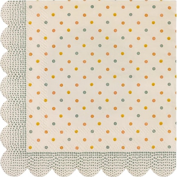 Kleine Servietten - Multi Dots - Maileg - Blau - 20er-Packung Kleine Servietten - Multi Dots - Maileg - Blau - 20er-Packung