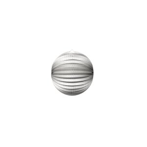 Laterne - Papier - Silbermetallic - 25 cm Laterne - Papier - Silbermetallic - 25 cm