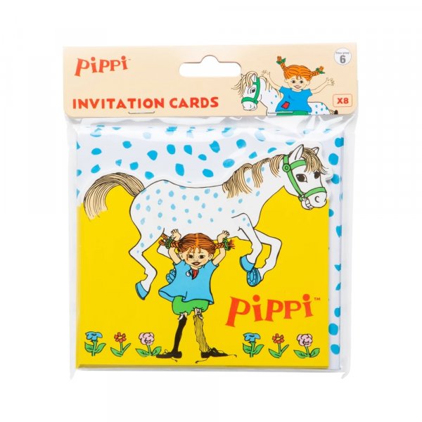 Einladungskarten - Pippi Langstrumpf - 8er-Pack Einladungskarten - Pippi Langstrumpf - 8er-Pack