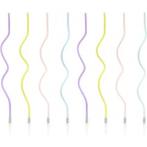 Kuchenkerzen - Swirl - Pastellmischung - 8er-Pack Kuchenkerzen - Swirl - Pastellmischung - 8er-Pack