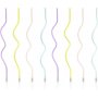 Kuchenkerzen - Swirl - Pastellmischung - 8er-Pack