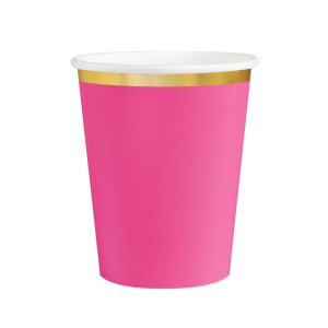 Pappbecher - Pink/Gold - 6er-Pack Pappbecher - Pink/Gold - 6er-Pack