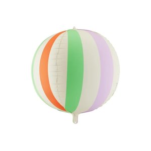 Globusballon - gestreift, mehrfarbig - 50 cm Globusballon - gestreift, mehrfarbig - 50 cm