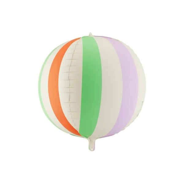 Globusballon - gestreift, mehrfarbig - 50 cm Globusballon - gestreift, mehrfarbig - 50 cm