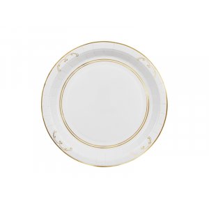 Pappteller mit Ornamenten - Wei� - 23 cm