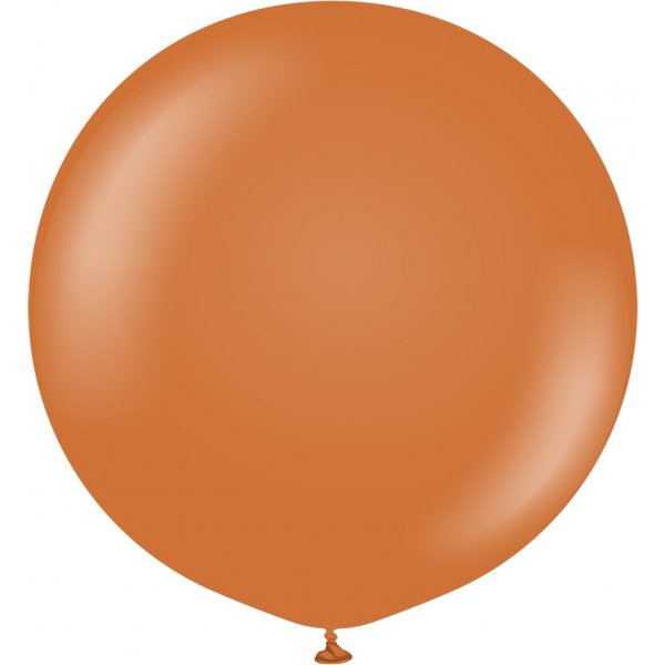 Luftballons einfarbig - Premium 90 cm - Karamellbraun - 2er-Pack
