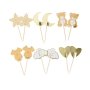 Tortenstecker - Babyparty - Teddy - 12er-Pack Tortenstecker - Babyparty - Teddy - 12er-Pack