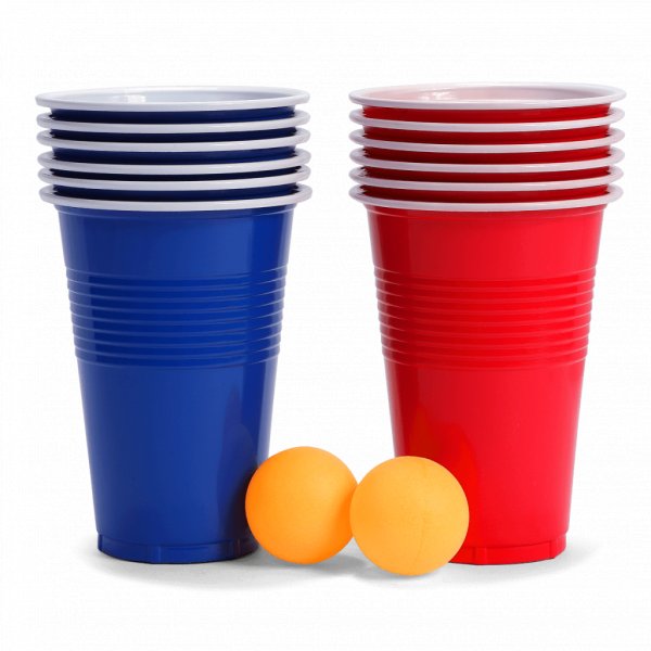 Beer Pong - Rot/Blau