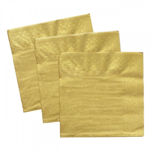 Servietten - Gold - 33x33 cm - 20er-Pack