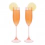 Champagnerglas - Poolside - 2er-Pack - Puderrosa