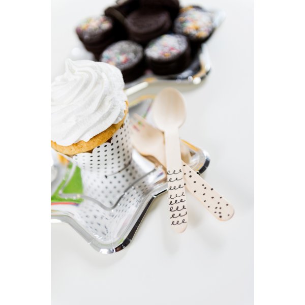 Kleine Teller - Stern - Silber - 6er-Pack