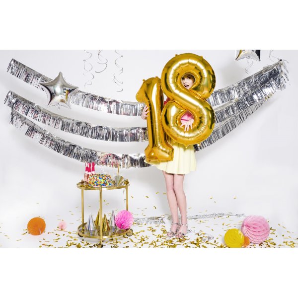 Zahlenballon - Gold - 86 cm