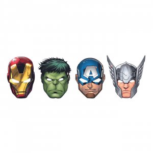Partymasken - Avengers - 6er-Pack Partymasken - Avengers - 6er-Pack