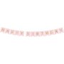 Wimpel - Happy Birthday - Rosa/Gold