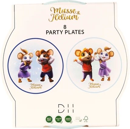 Pappteller - Mickey & Helium - Party - 8er-Pack