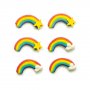 Zuckerdekorationen - Regenbogen - 6 Stk