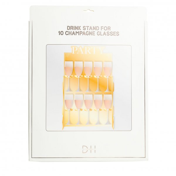 Getr�nkest�nder f�r 10 Gl�ser - Goldfolie