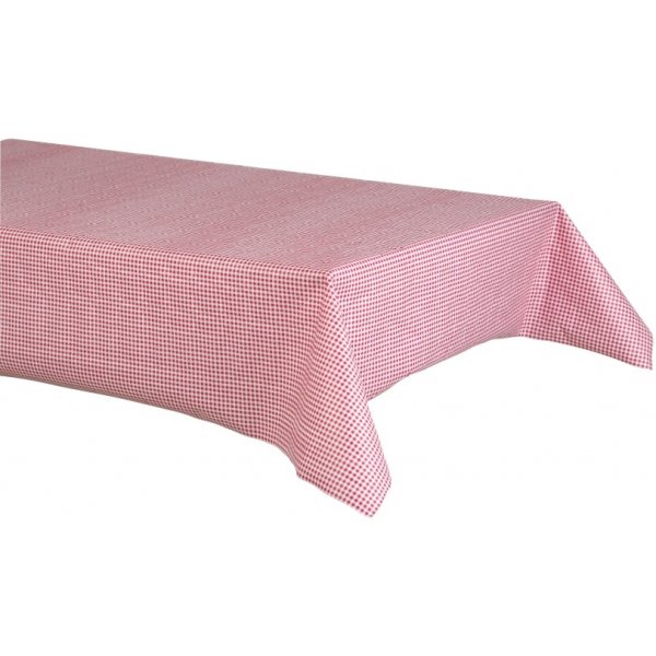 Tischdecke - Kariert - Rot/Wei - 6 m