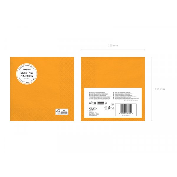 Servietten - Hellorange