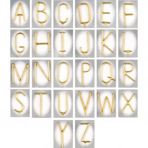 Glitzer - Buchstabe - Gold Glitzer - Buchstabe - Gold