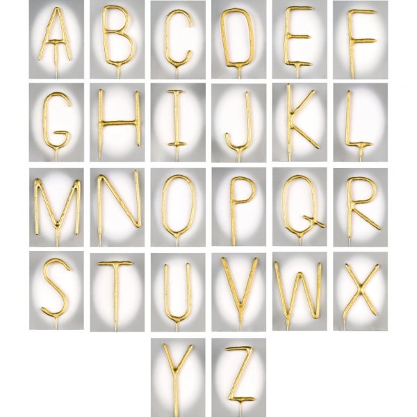 Glitzer - Buchstabe - Gold
