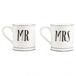 Porzellanbecher - Mr & Mrs - 2er-Pack Porzellanbecher - Mr & Mrs - 2er-Pack