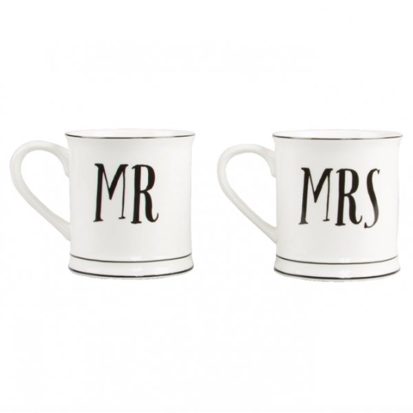 Porzellanbecher - Mr & Mrs - 2er-Pack Porzellanbecher - Mr & Mrs - 2er-Pack