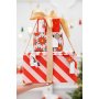 Geschenkpapier - Streifen - Rot/Rosa
