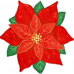 Servietten - Weihnachtssterne - 10er-Pack