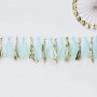 Quastengirlande - Blau/Gold
