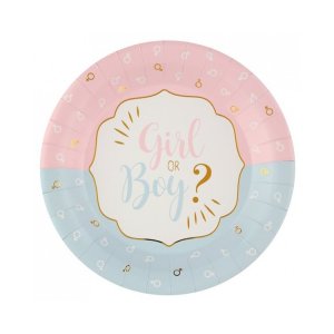 Babyparty, Gender-Reveal-Pappteller Babyparty, Gender-Reveal-Pappteller