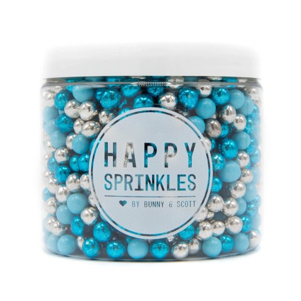 Schokoladenperlen - Choco Dragées - Blau/Silber - 80g Schokoladenperlen - Choco Dragées - Blau/Silber - 80g