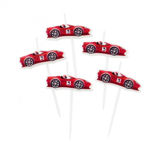 Tortenkerzen - Racing 5er-Pack Tortenkerzen - Racing 5er-Pack
