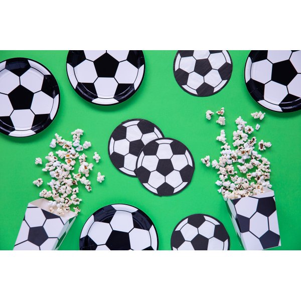 Servietten - Rund - Fuballparty - 20er-Pack